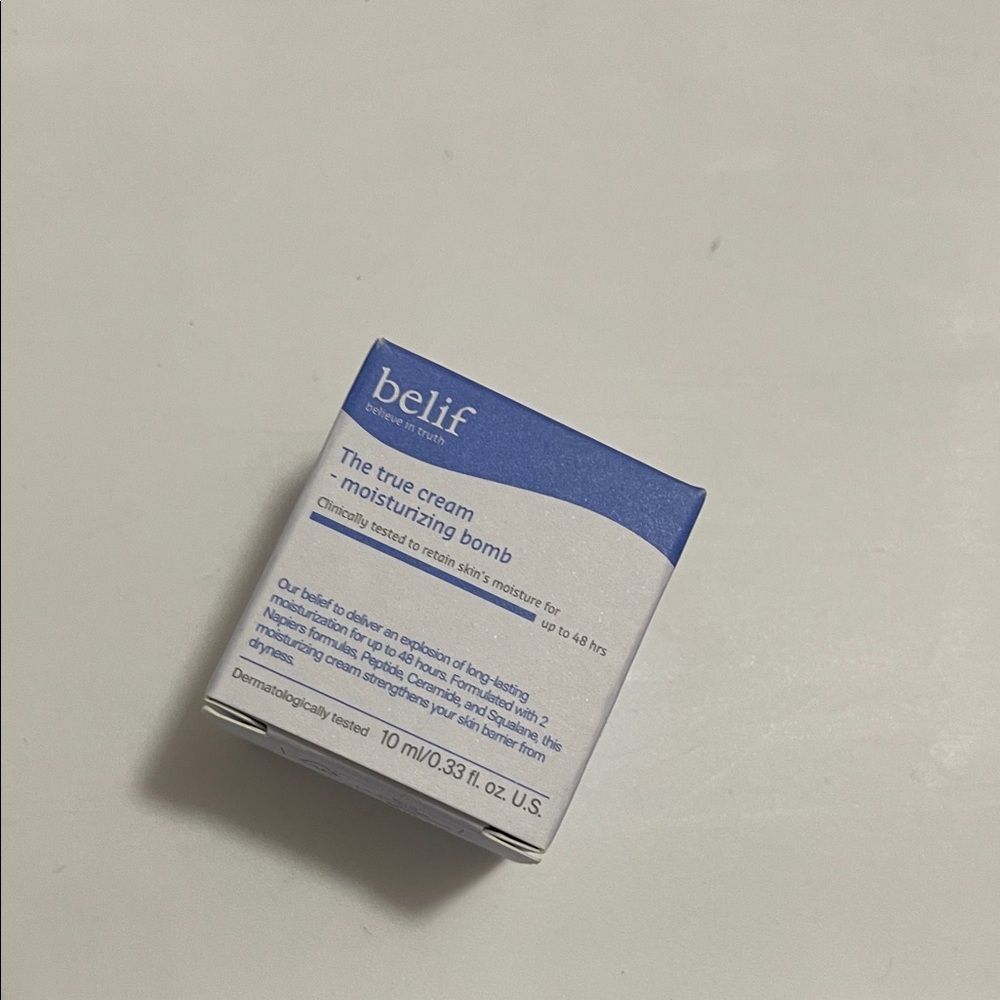 2/$10- Belif The True Cream Moisturizing Bomb - Blue and White